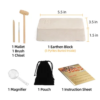 Mining Toys Mining Crystal Pirate Treasure Gems Archaeology Dig-out Mineral Mine Toy For Boys Girl Technology Education Toy Gift 4