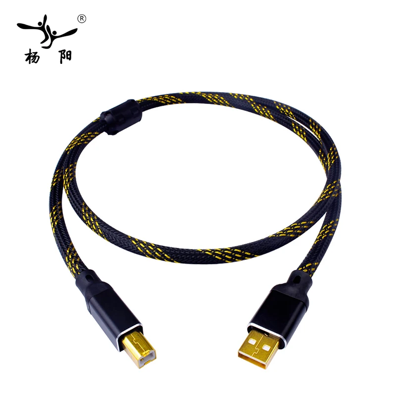 YYAUDIO L 4E6S Hifi USB кабель высокого качества типа A для B Дата DAC|hifi usb cable|usb hifi cabledac cable |