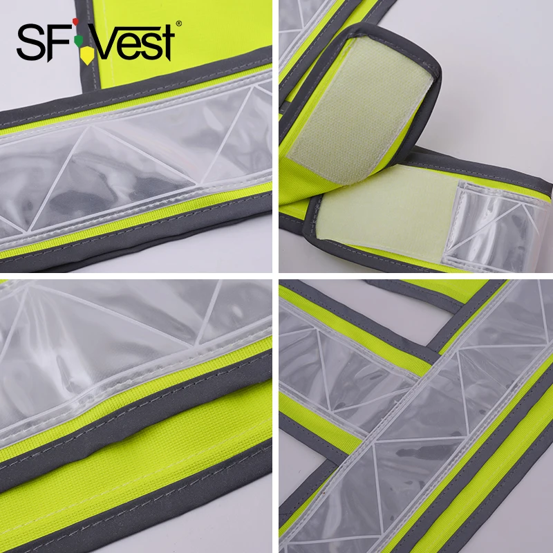 SFvest высокая видимость защитные жилеты строительство безопасности дорожного движения Рабочая одежда