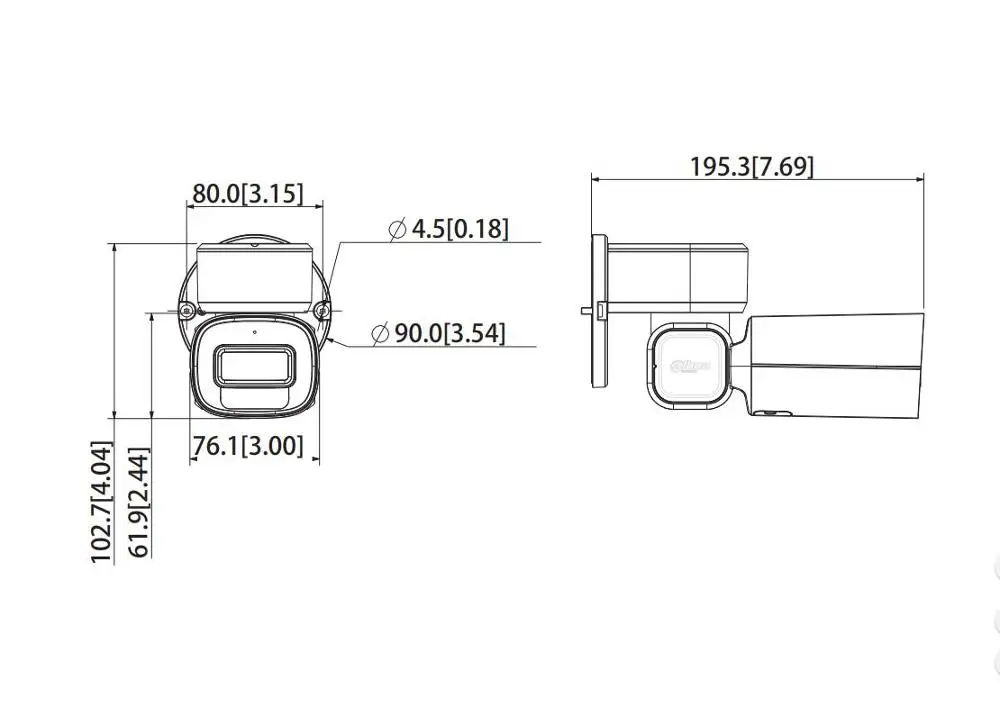  Dahua IP camera DH-PTZ1C200UE-GN 2MP Starlight IR PT Network Camera Support PoE
