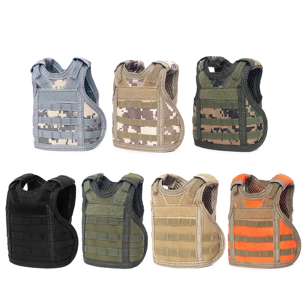 Миниатюрные жилеты Molle для бутылок с пивом Регулируемый Чехол напитков|Охотничьи