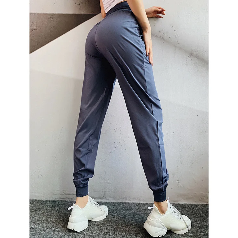 

Beam Leg Athletic Pants Women's Loose-Fit High-waisted Belly Holding Dance Pants Autumn Running Quick-Dry Yoga Pants Processing