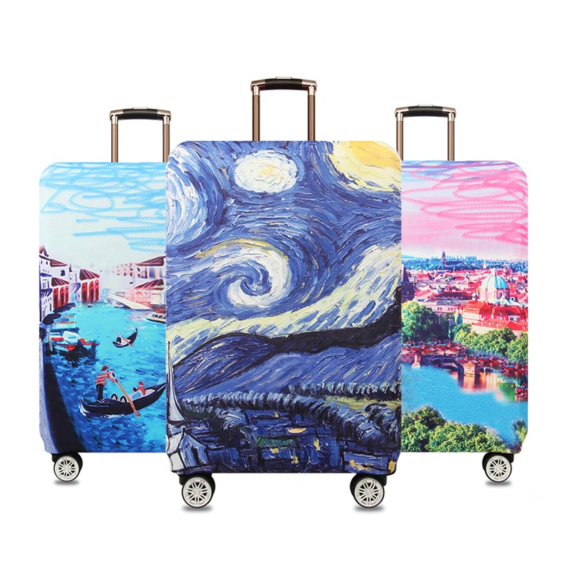 sky bag printed trolley
