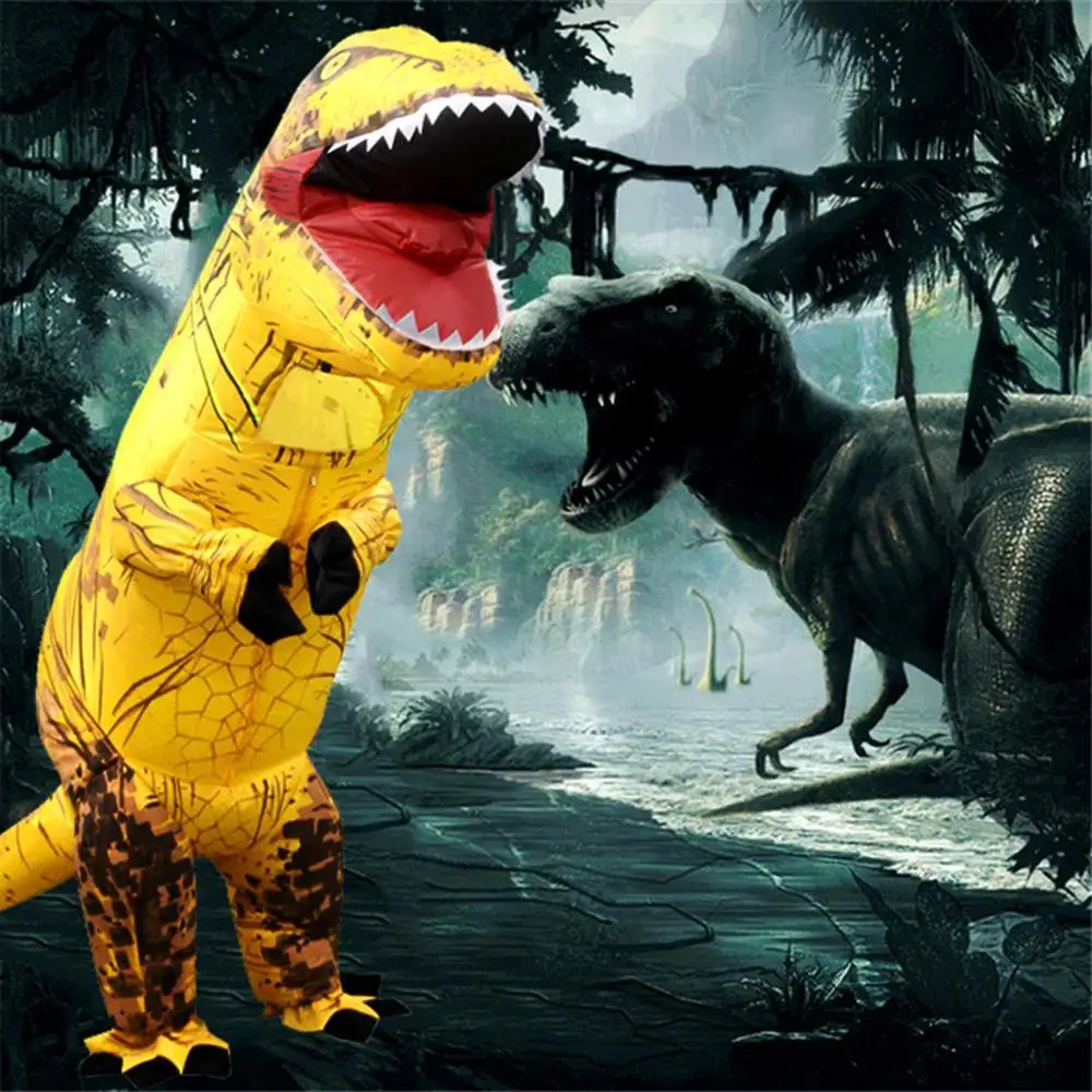 Надувной костюм динозавра T Rex детское платье на Хэллоуин для косплея