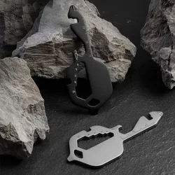 Clé porte clés ouvre bouteille, outil multifonction intérieur et extérieur, tournevis Gadget léger, livraison directe 