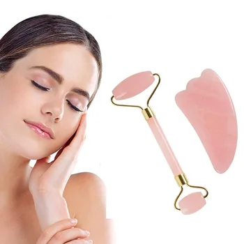 

Facial Massage Roller Double Heads Jade Stone Face Lift Hands Body Skin Relaxation Slimming 1/2PCS Beauty Health Care X#3