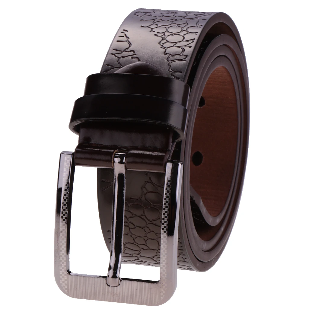 Men's Pin Buckle Belt PU Leather Waistband Waistbelt Fashion Accessory Gift