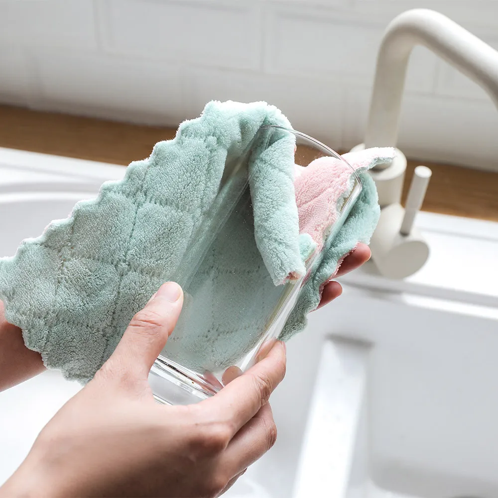 1 шт. супер абсорбирующее полотенце из микрофибры для кухонной посуды Высокоэффективная посуда домашнее полотенце для уборки кухонные инструменты