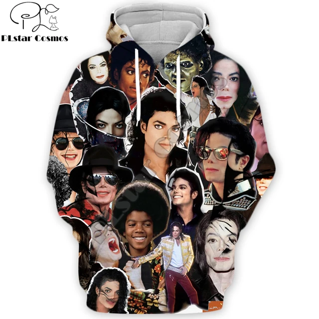 Michael Jackson Hoodies For Men Women Cool Hip Hop Sweatshirt 3D Print  Autumn Fashion Streetwear Punk