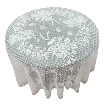 

Vintage Lace Tablecloth Rectangle Round Desk Cloth Cover Home Party Ornament Decoration FPing
