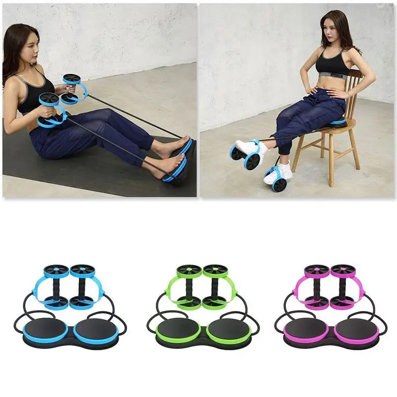 Sports Fitness Multi-function Abdominal Wheel New Double-Wheel Abdominal Rally Household Equipment with Twisted Twist