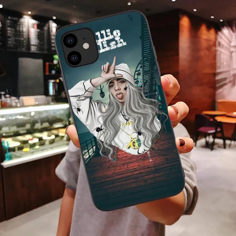 TPU Billie eilish rainbow blohsh глаза океана Мягкий ТПУ чехол для телефона для iphone 11 Pro Max SE 5 5S 6 6S 7 8 Plus X XR XS Max - Цвет: TPU