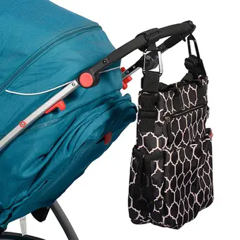 

2PCS Strollers Hooks Clip Metal Multi-purpose Hooks for Baby Carriages Mountain Climbing