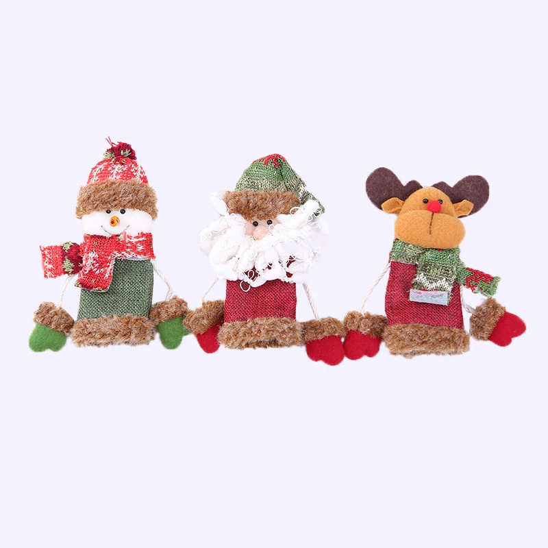 3PCS Q Рождественский Декор, Санта Клаус, снеговик для бутылки, чехол, сумка, год, Рождество, крышка для бутылки вина, набор, вечерние, рождественские аксессуары - Цвет: 3PCS Q
