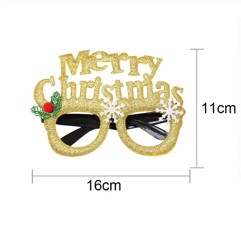 Очки для празднования Рождества рамка Санта снеговик косплей милый подарок для взрослых детей игрушка украшения