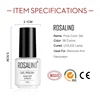 ROSALIND Gel Polish Semi Permanent Gel Nail Polish For Nails Art 89 Color Pure Varnish Soak off Base Top UV LED Hybrid Nail Gel 4