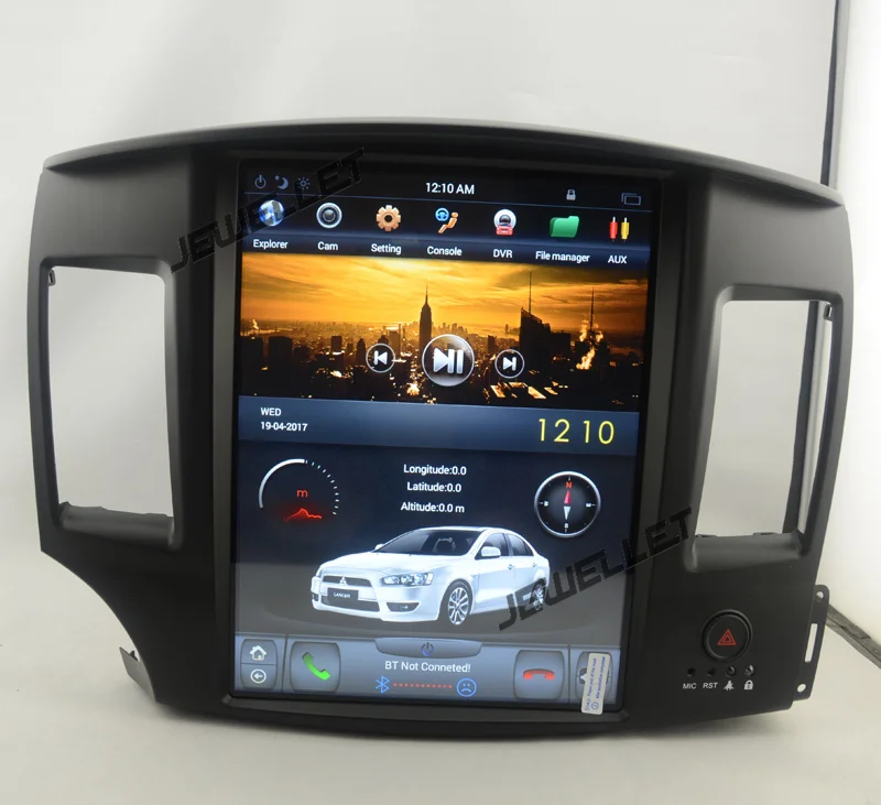 12," tesla стиль вертикальный экран android 8,1 Автомобильный gps Радио Навигация для Mitsubishi Lancer Fortis 2008-2013