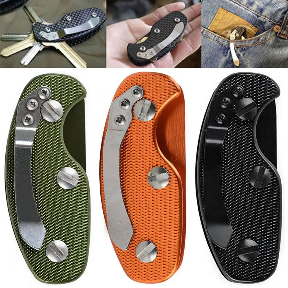 Luxury Car Key Aluminium Key Holder Clip Keys folder keyring housing EDC Pocket Tools Keys Organizer Pouch Case Bag key case key holder key organizer