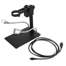 Портативный алюминиевый сплав Arm USB микроскоп камера стенд держатель Кронштейн стол с светодиодный светильник