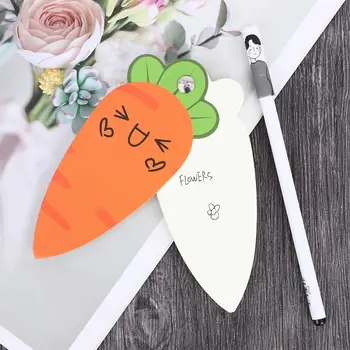 

65 Sheets Carrot Expression Notes Notepad Bookmark Label Paper Sticker Memo Pad DIY Office School Stationery Escolar Papelaria