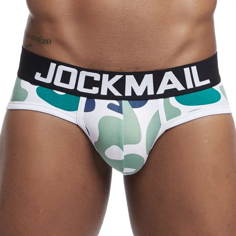 Мужские трусы бикини JOCKMAIL камуфляжные хлопковые слипы сексуальное нижнее белье