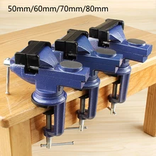 

Bench Vise Jaw Width 60mm 360 Degree Swivel Cast Iron Tabletop Vice Multifunctional Heavy Clamp Non-slip Rubber Pad Accessories