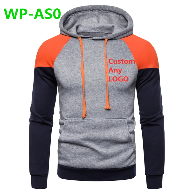 Tanie WP AS0 męskie na co dzień ciała sweter z kapturem regularne odzież Patchwork luźne bluzki z kapturem Unisex fala list druku bluza z kapturem dla mężczyzn