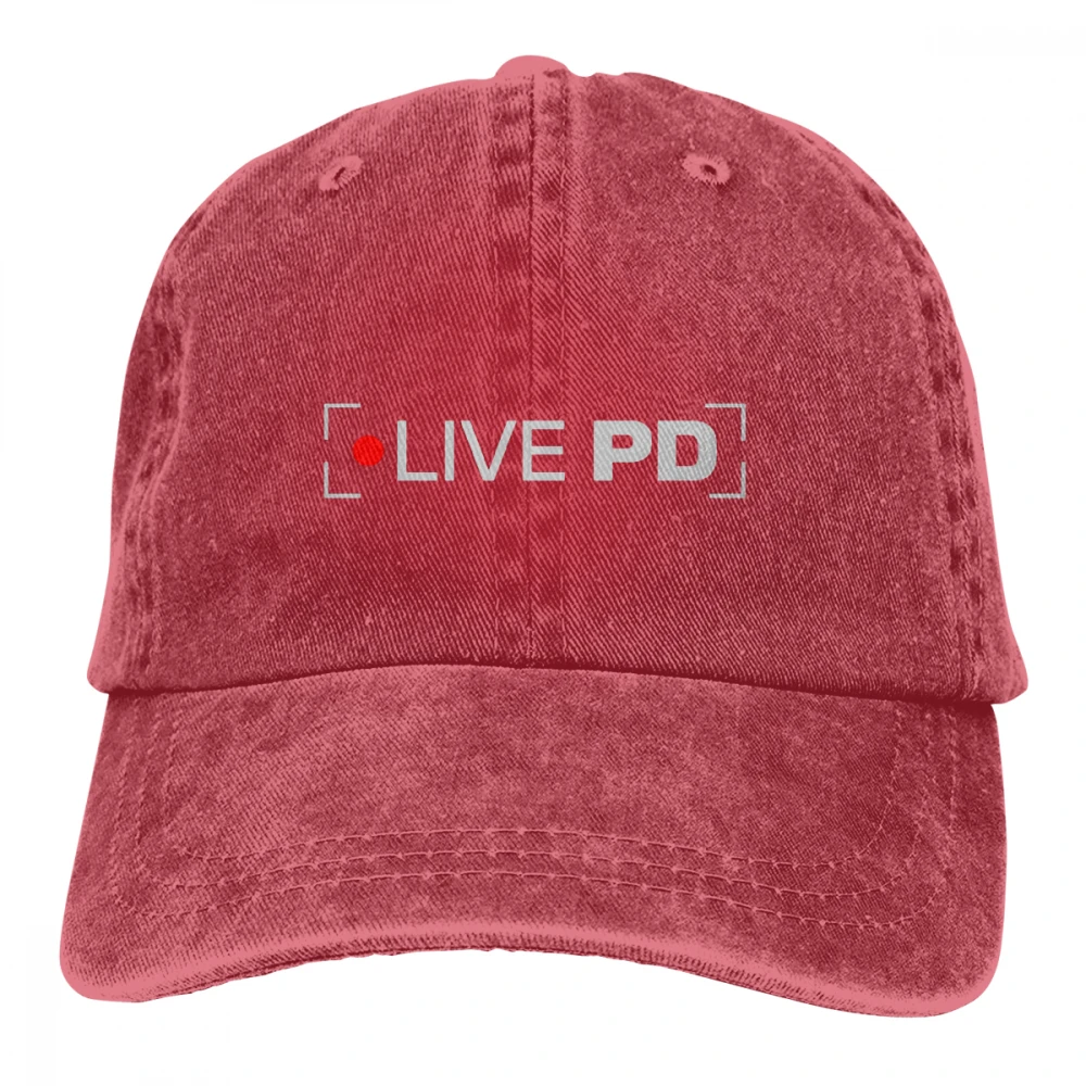 Live PD Casquette темно-синие унисекс Мужские Женские джинсовые бейсболка с ремешком кепки регулируемые Гольф папа шляпа