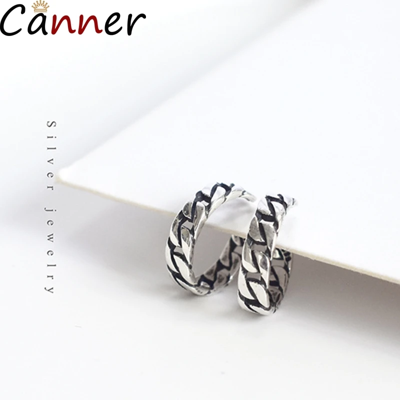 Canner, Модные Винтажные серьги с узором, S925 Стерлинговое Серебро, клипсы для ушей, без пирсинга, индивидуальные серьги, Женские аксессуары
