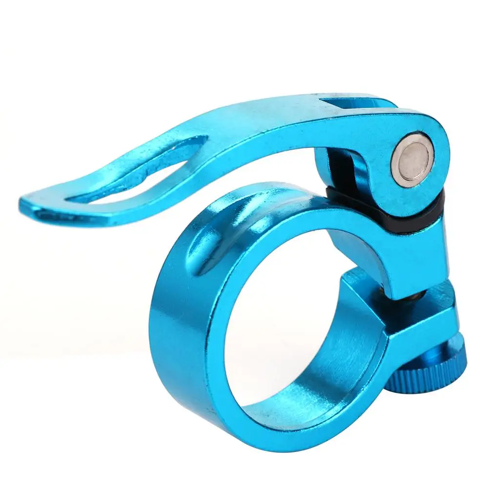 31.8 Blue 2 Велосипедный зажим для подседельного штыря из алюминиевого сплава, быстросъемные зажимы для подседельного штыря, Зажимная клипса, детали для велосипеда 31,8 мм 28,6 мм 24,9 мм - Цвет: 31.8 Blue 2