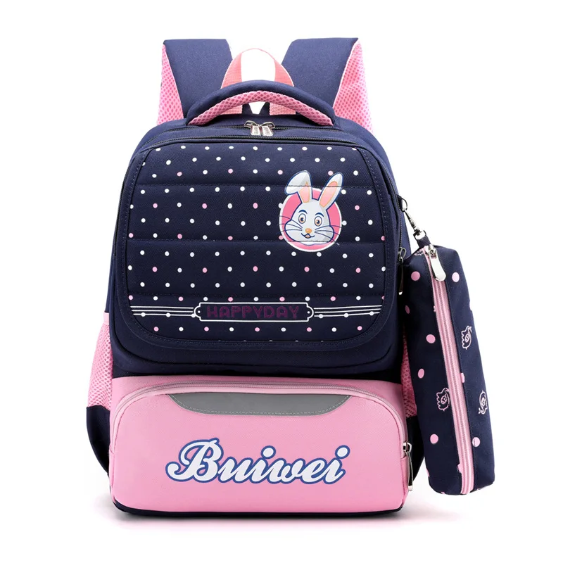 

High Quality Schoolbag for Elementary School Students 2019 New Style 1-2-3 Grade Young STUDENT'S Spine-School Bag Large Capacity