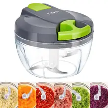 Manual Food Chopper Food Processor Vegetable Fruits Meat Cutter Shredder Garlic Onion Chopper Gadgets for Men Kitchen Gadgets
