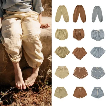 

2020 Girls Ruffle Pants Girls Pants Baby Ruffle Pants High Waist Pants Ruffle Leggings Boys Pants Shorts Summer Pants