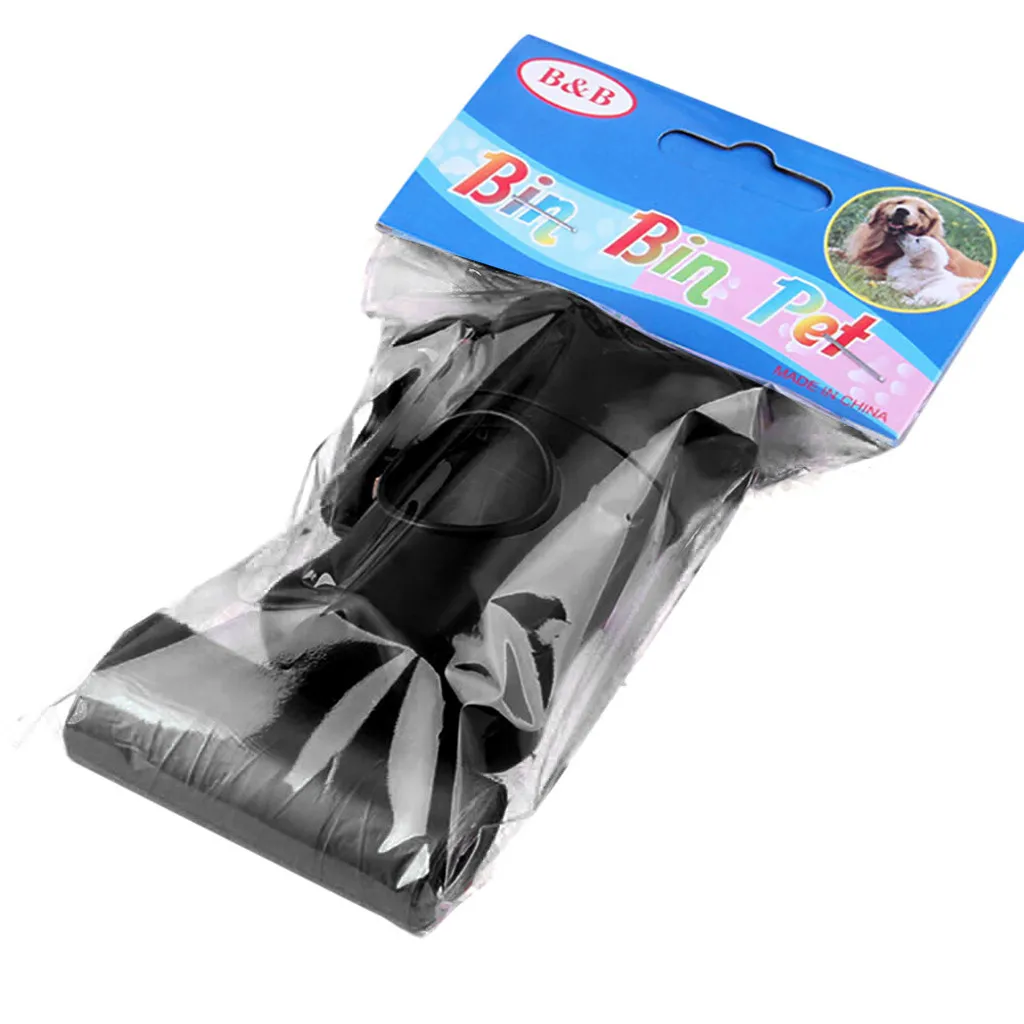 Собака для отходов, с лапками мешок Разлагаемый Открытый ПЭТ кошка Excrement мусорные мешки для мусора с личный дозатор мини-контейнер товары для домашних животных - Цвет: Черный