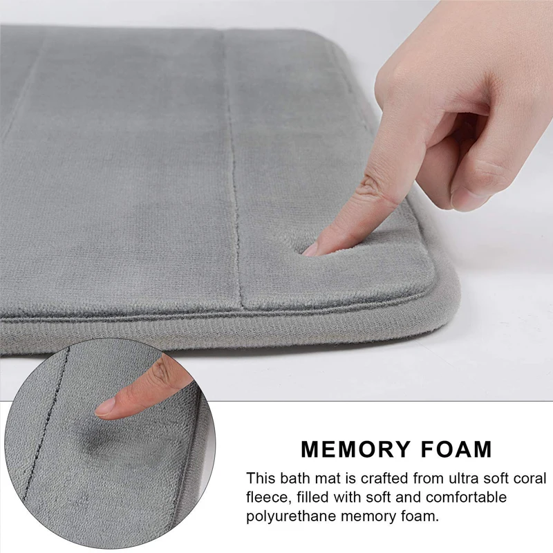 1 шт. Memory Foam коврик для ванной комнаты впитывающий влагу Коврик для двери мягкий коврик для кухни спальни нескользящий моющийся пол