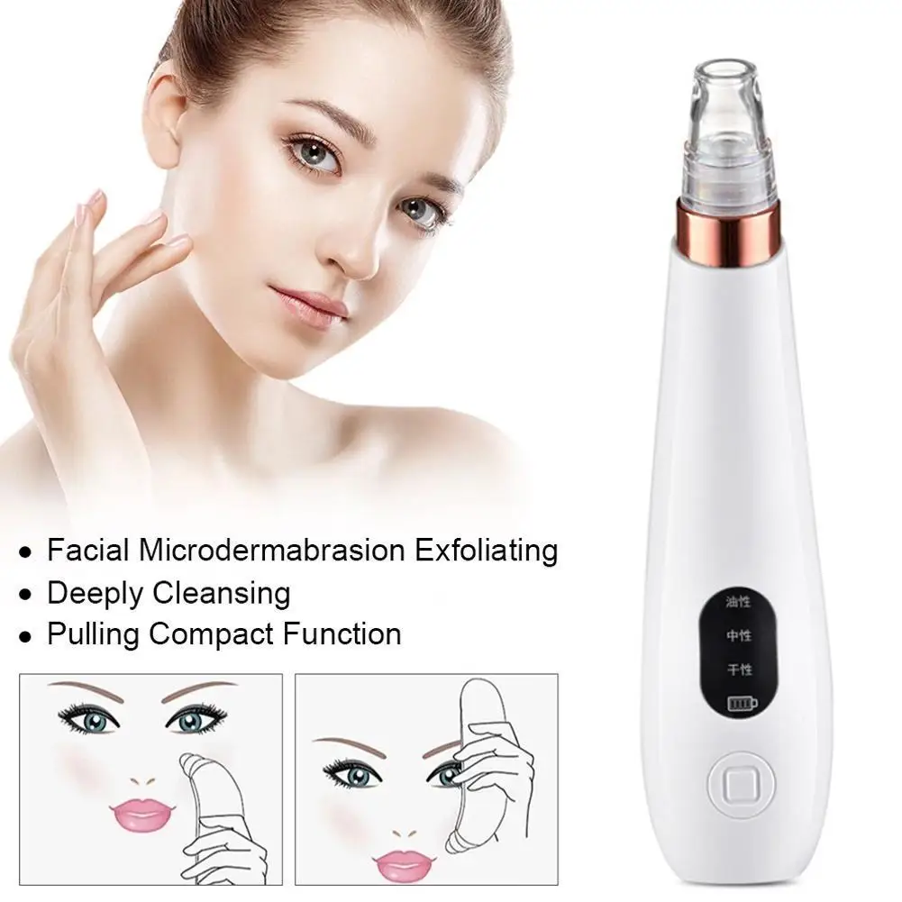 

Blackhead Remover Removal Vacuum Suction Face Deep Clean Beauty Facial Tools Pore T-Zone Cleaner Diamond Acne Skin Nose Pim V5L3