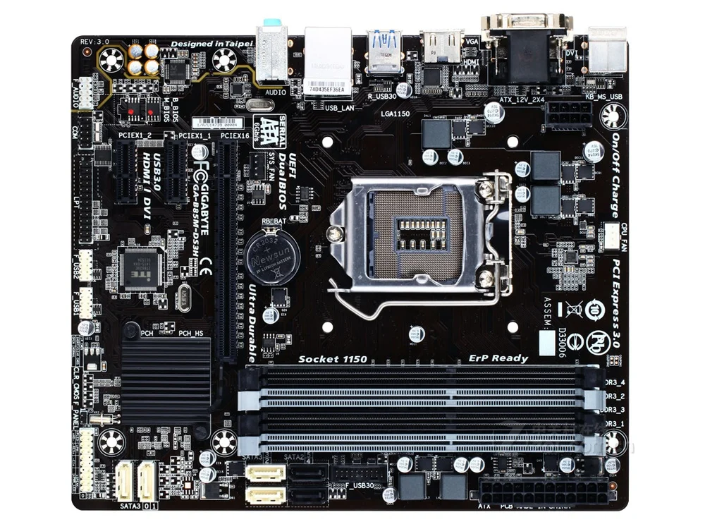 Original Gigabyte Ga-b85m-ds3h Placa-mãe Lga1150 Ddr3 para Intel B85 B85m Original Desktop Placa-mãe Placas-mães - Imagem 2