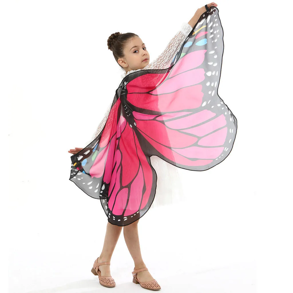 Детские шарфы для косплея; крыло шаль-бабочка для мальчиков и девочек; накидка; костюм; аксессуары; шарф; abrigos mujer invierno#5