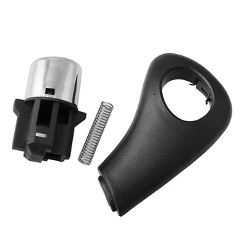 

Shift Handle Knob Button Side Plate Kit for Honda Accord 2003 2004 2005, Easy to Install