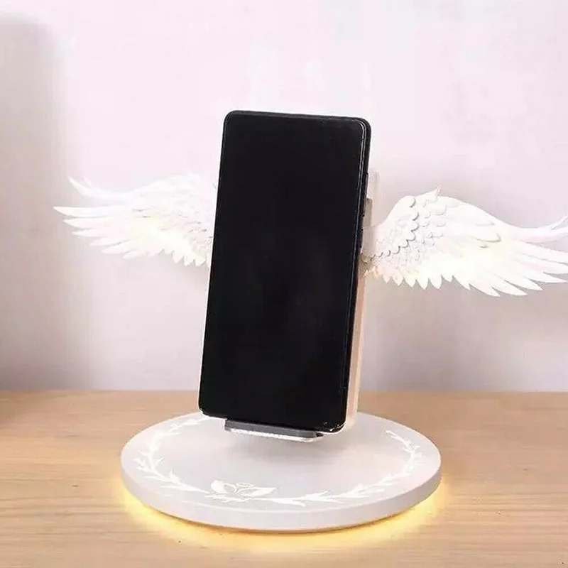 

QI Wireless Charger Holder Fast Charging Dock Compatible for iPhone Huawei _WK