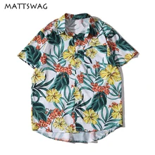MATTSWAG Floral Print Hawaiian Shirts for Mens Casual Tropical Flower Mens Short Sleeve Hawaii Beach Camp Shirts Button Down Top MATTSWAG Floral Print Hawaiian Shirts for Mens Casual Tropical Flower Mens Short Sleeve Hawaii Beach Camp Shirts Button Down Top