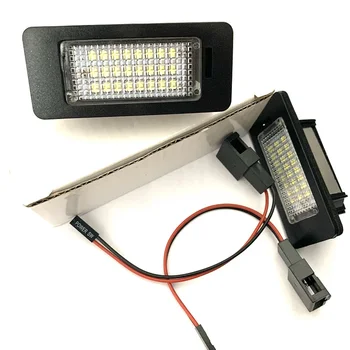 

1Pair Error Free License Plate Light With 24LED LED Car Number License Plate Lamps For Audi A1 A4 A5 A6 A7 B8 C7 Q5 S5