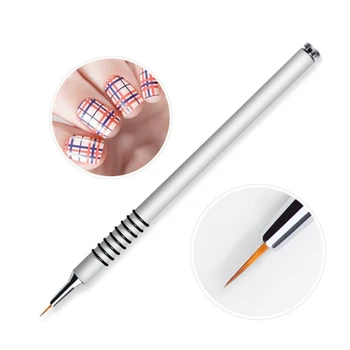 

7mm Nail Art Line Brush Glitters Acrylic Ultra-thin Liner Drawing Painting Pen Flower Stripes Nail Art Manicure Tools