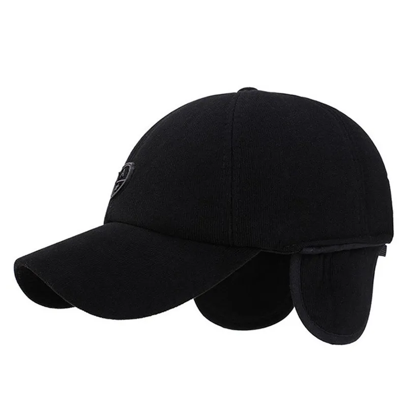SHALUOTAOTAO мужская бейсбольная Кепка Snapback Регулируемый размер наушники термохлопковые Бейсболки Модные простые брендовые зимние шапки