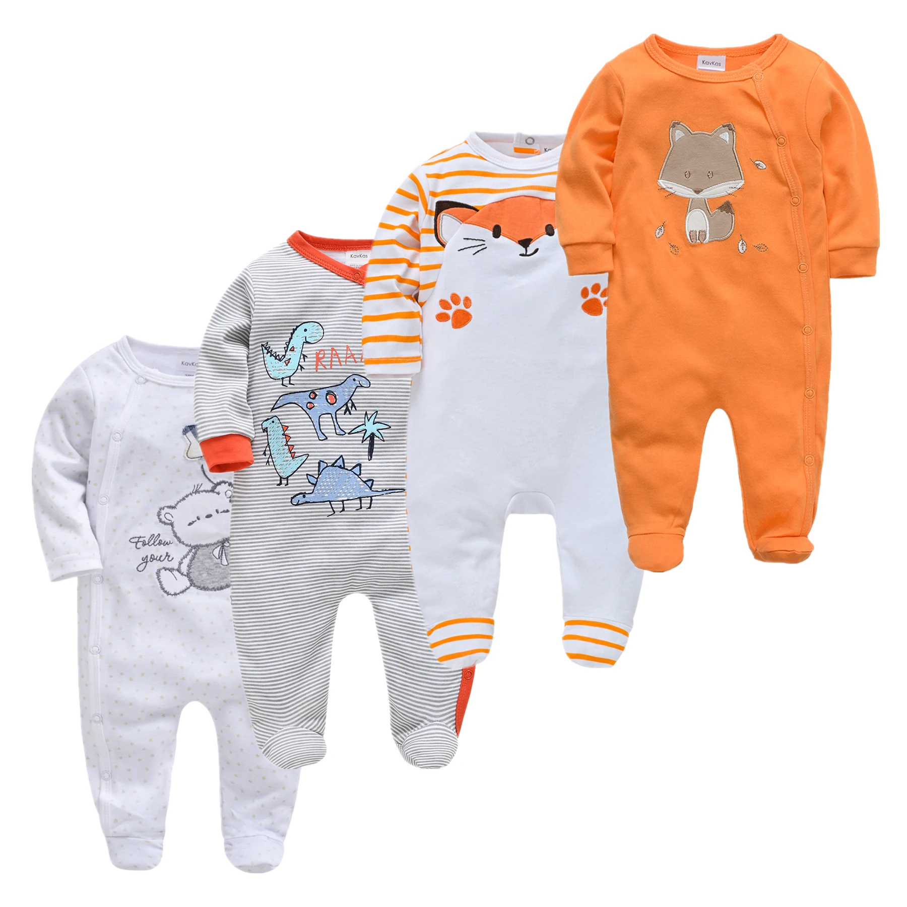 1/3/5pcs Infant Baby Pyjamas Newborn Girl Boy Pijamas bebe fille Cotton Breathable Soft ropa bebe Toddler Sleepers Baby Pjiamas