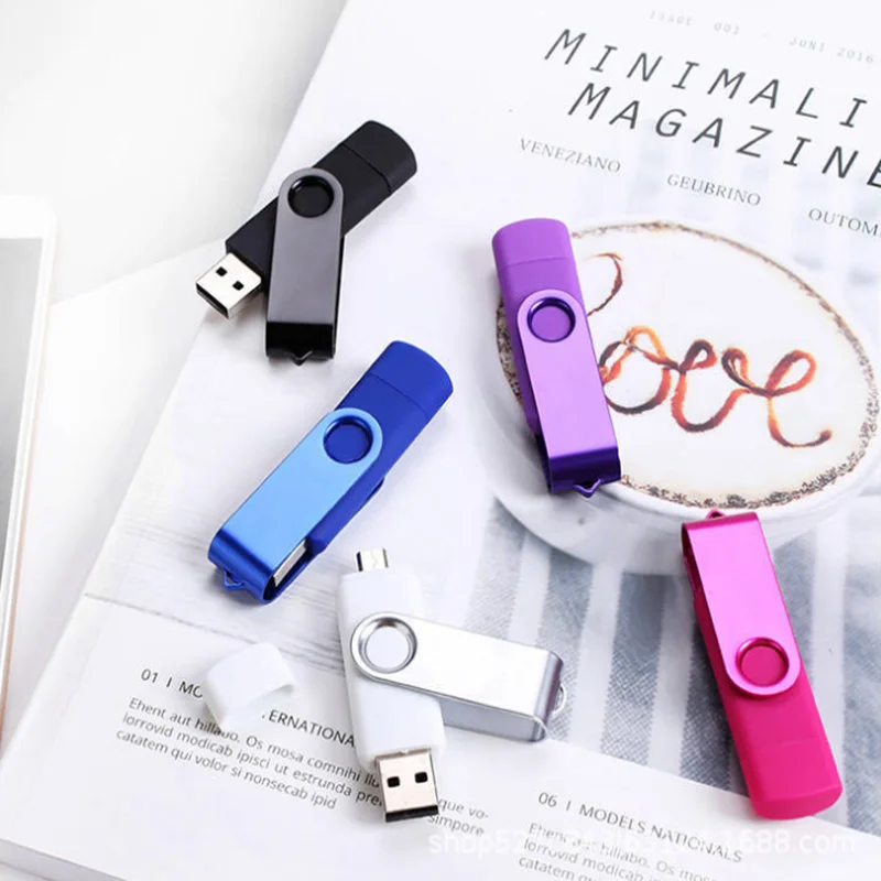 Металлический Usb флеш-накопитель OTG 32 ГБ 3 в 1 Usb-накопитель Type-C 4 8 16 64 128 реальная