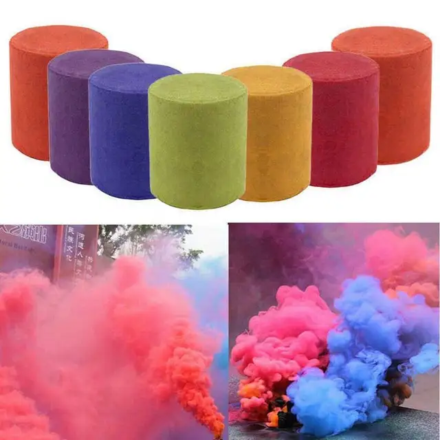 1pcs Trick Props Colorful Halloween Smoke Cake Props Party Studio Tricks Spray Props Stage Portable Photo Hallo 2