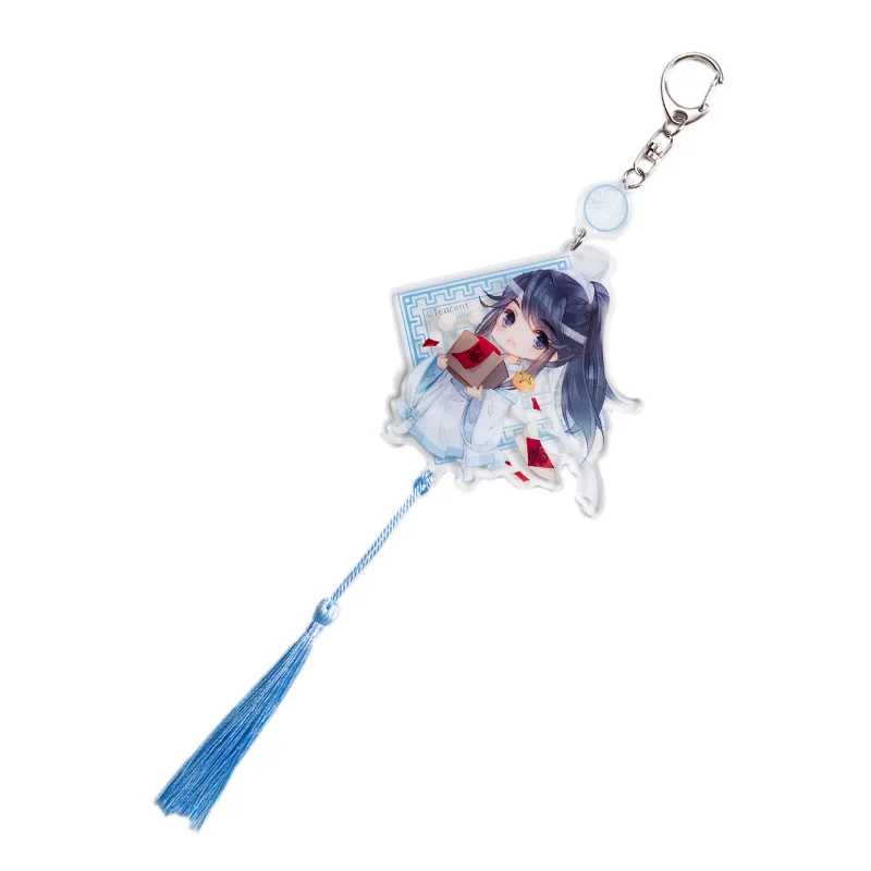 MDZS Grandmaster of Demonic Cultivation Wei Wuxian Lan Wangji фигурка члена брелок для ключей держатель акриловая кисточка Косплей - Цвет: Lan Sizhui