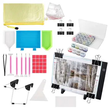 

Diamond Painting A4 Ultra Thin LED Light Pad Dimmable Copyboard 5D Drawing Tools