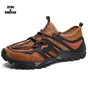 

2020Lightweight Men's Shoes Mesh Breathable Work Safety Boot Steel Toe Work Shoes Indestructible Shoes Male Work Sneakers